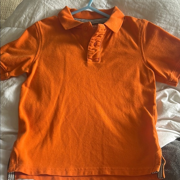 Sonoma Other - Sonoma Orange Polo with Ruffled Collar